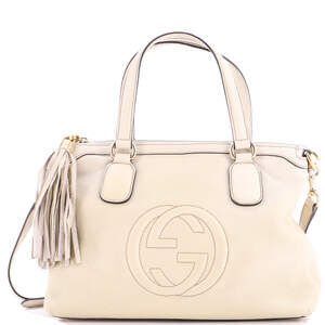 Gucci Soho Convertible Soft Top Handle Bag Leather
